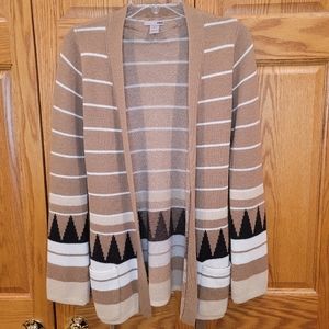 H&M Sweater Cardigan Tribal Size 6